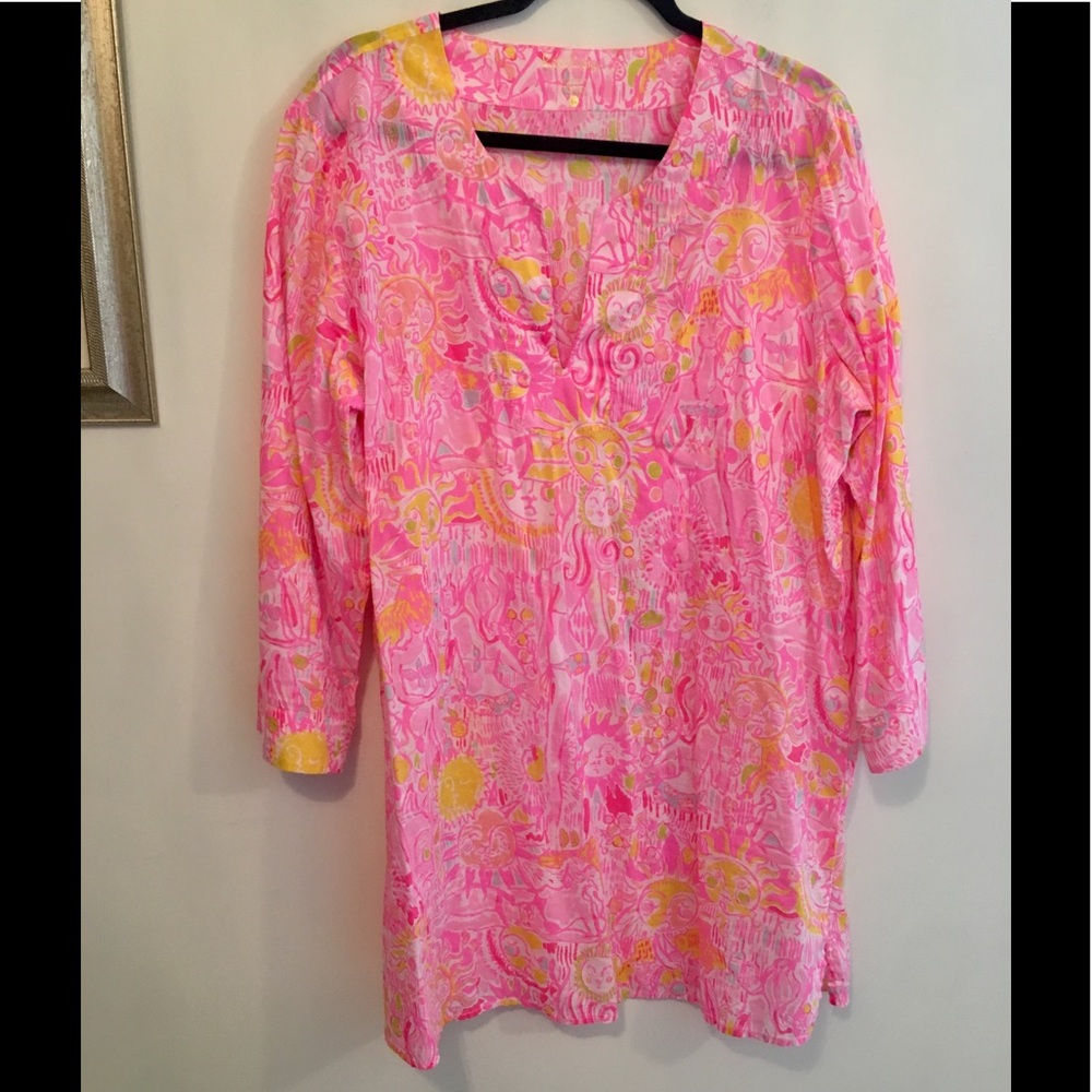 Lilly Pulitzer Pink Pout Kinis in the Keys Tunic